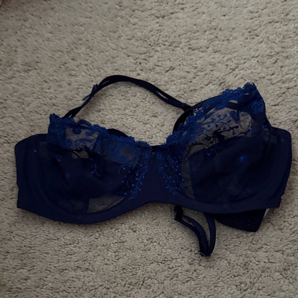 Simone Perele Navy Lace Bra